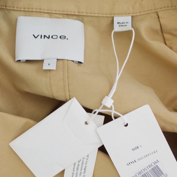 NWT Vince Drapey Tech Trench Coat– Belted Lightweight Chic Layer - Picture 6 of 16